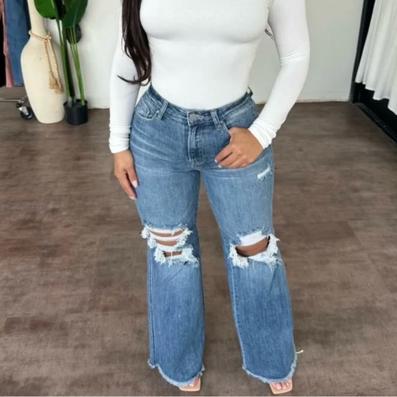 Dream Love Label Denim - Jeff High Rise Dad Jeans (Medium)